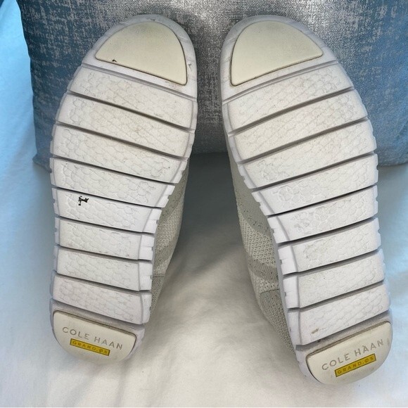 Cole Haan Zero Grand Stitchlite Wingtip Oxford Sneaker Comfort Ivory Pink SZ 9 - Picture 10 of 11